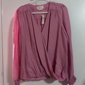 Anthropologie Pink Blouse